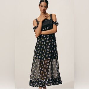 Floral Black Maxi Dress